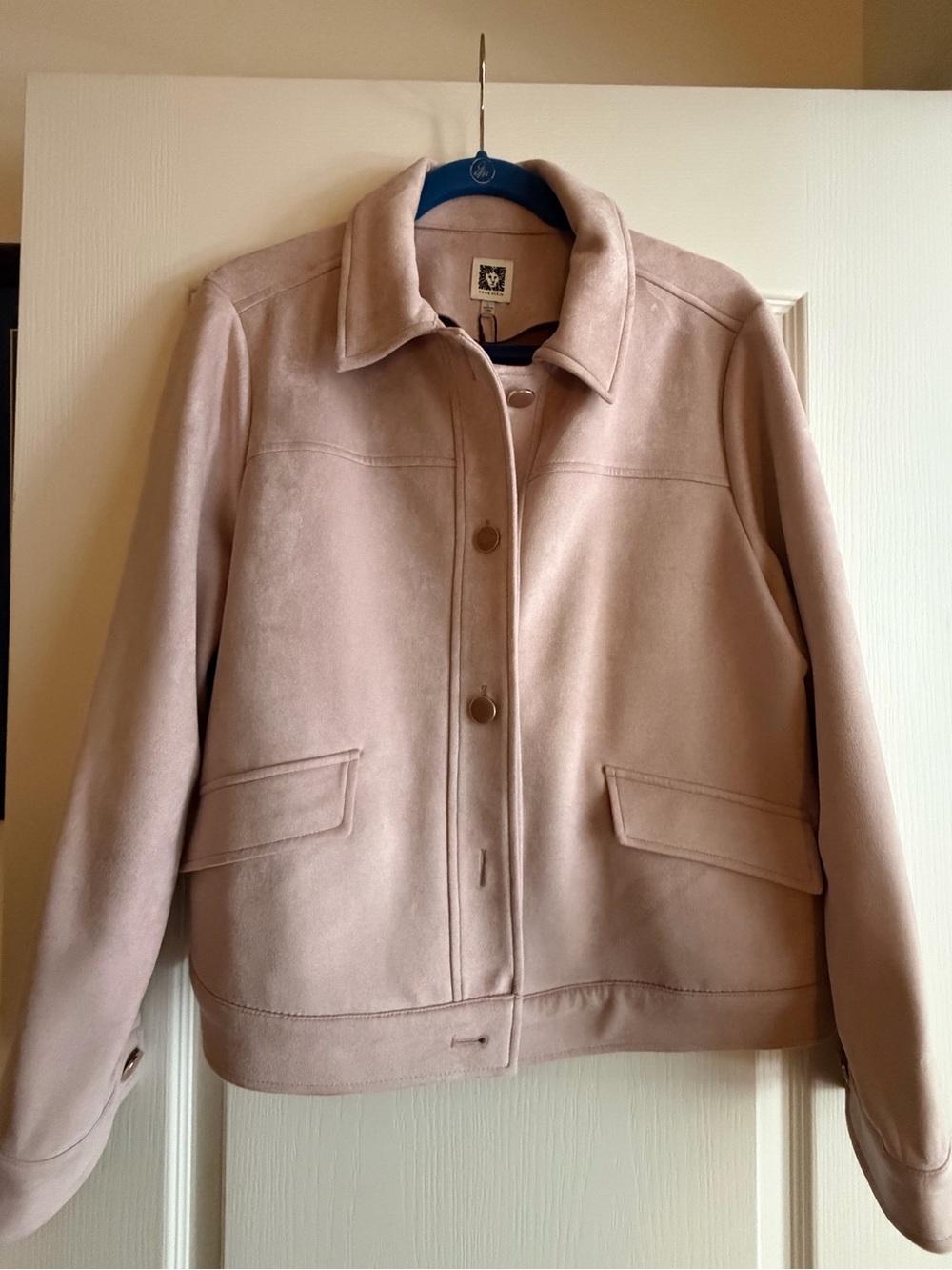 Anne Klein Blush Pink Bomber Jacket